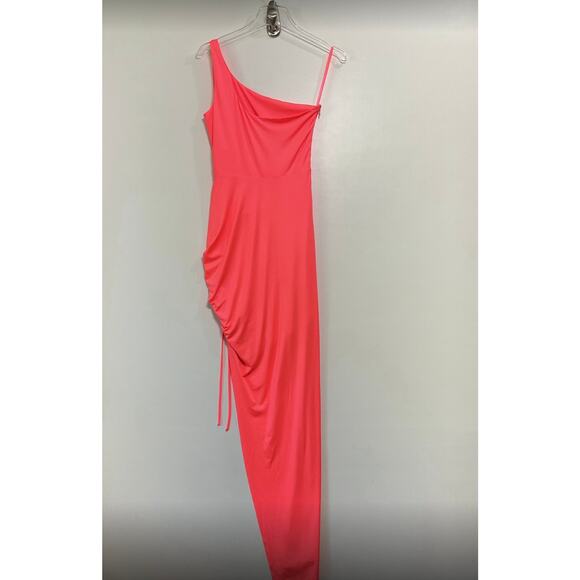 Superdown Alanie Maxi Dress in Neon Pink Size Medium - Picture 5 of 6